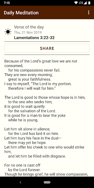 Daily Meditation - Biblica.com Screenshot 1