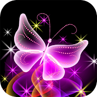 Neon Butterfly Wallpaper