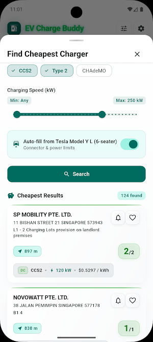 EV Charge Buddy Screenshot 2