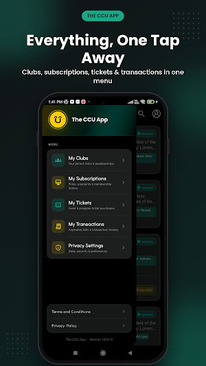 The CCU App Screenshot 2