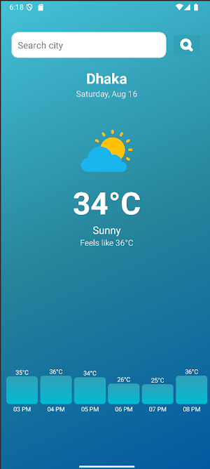 DailyWeather Screenshot 1
