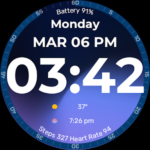 CDL Big Digital Watch Face Screenshot 3