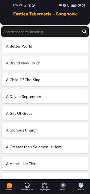 Eastlea Tabernacle Songbook Screenshot 0