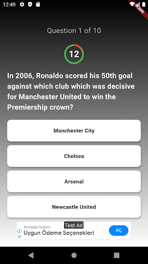 Cristiano Ronaldo Trivia Quiz Screenshot 1