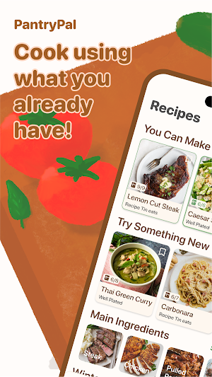 PantryPal Recipe By Ingredient Screenshot 0
