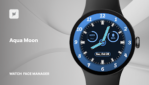 Aqua Moon Watch Face Screenshot 0