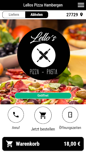 Lellos Pizza Hambergen Screenshot 0