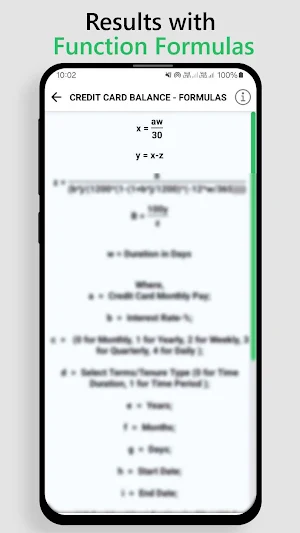 Credit Card Calculations Tool Screenshot 3