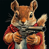 Squirrel With A Shooting Gun