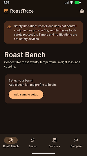 RoastTrace: Coffee Roast Log Screenshot 0