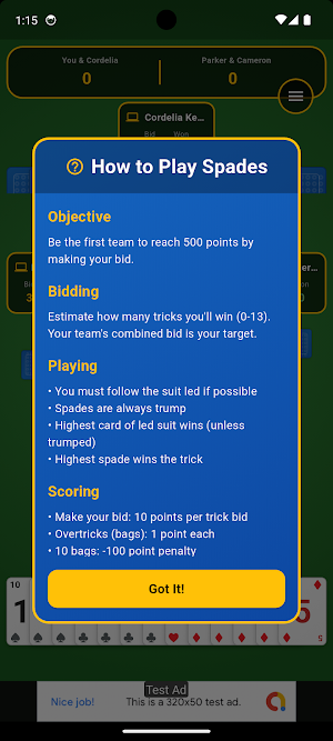 PG Spades Screenshot 0