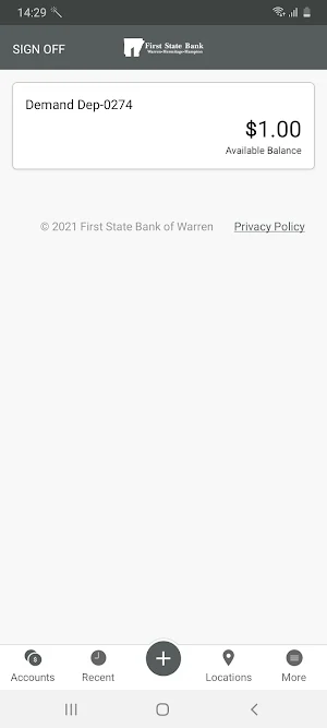 First State Bank of Warren Screenshot 1