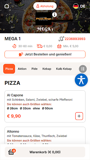 Pizza Mega Mödling Screenshot 1