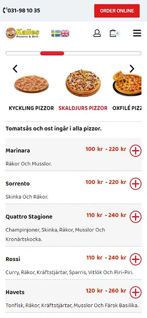 Pizzeria Kalles Screenshot 0