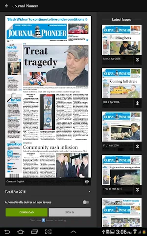 Journal Pioneer Screenshot 1