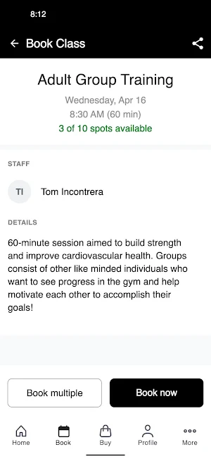 Trident Training Club Screenshot 2