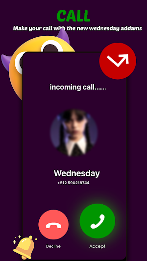 wednesday addams call & games Screenshot 3