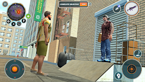 Real Miami Gangster Crime Simulator: Shooting Game Screenshot 2