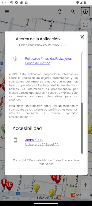 UbiCajeros Banxico Screenshot 3