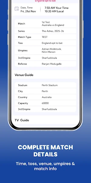ScoreX - Live Cricket Scores Screenshot 3
