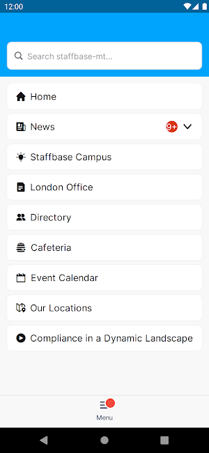 Staffbase Demo Hub Screenshot 1
