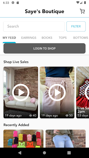 Saye's Boutique Screenshot 1