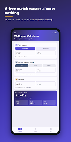 Wallpaper Calculator Screenshot 1