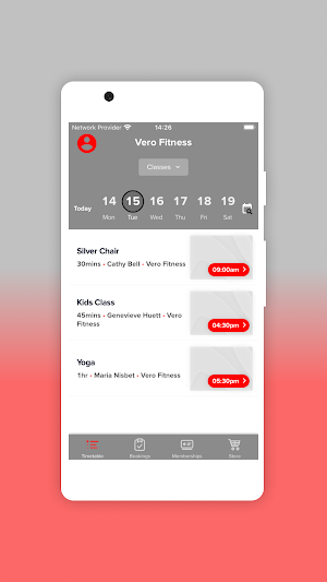 Vero Fitness Pacific Screenshot 1
