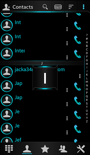 Theme Darkcity holo Rocketdial Screenshot 2