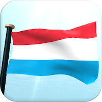 Luxembourg Flag 3D Wallpaper