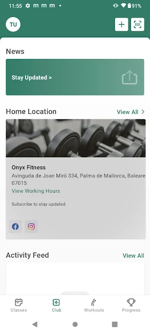 Onyx Fitness Screenshot 2