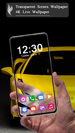 Transparent Screen Wallpaper Screenshot 1