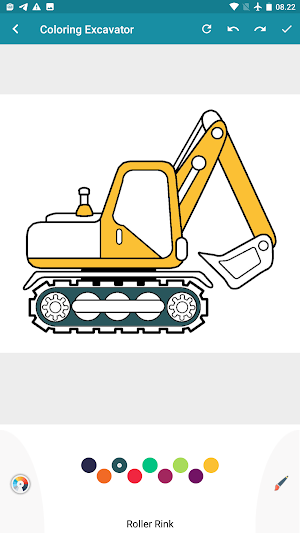 Excavator Backhoe Coloring Screenshot 0