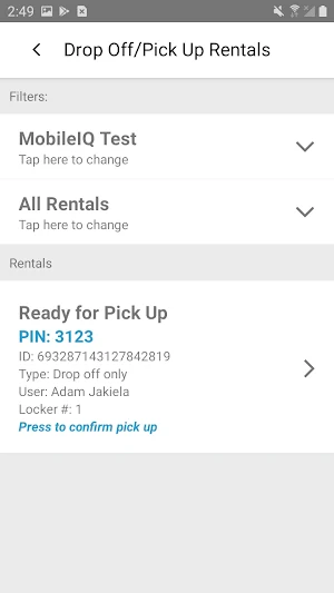 MobileIQ Maintenance Screenshot 1