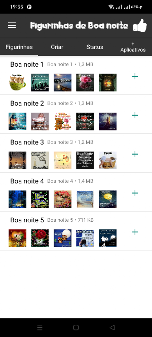 Figurinhas de Boa noite Screenshot 0