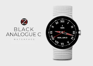 Black Analogue C Watch Face Screenshot 0