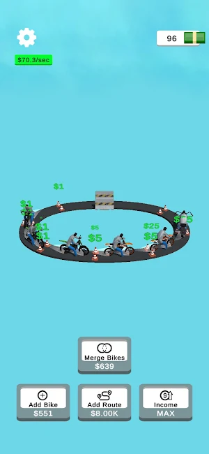 Idle Bike Leveling Screenshot 3