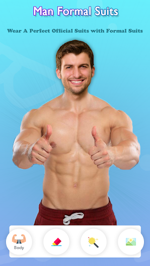 Man Body Builder Photo Suit : Six Pack Photo Suit Screenshot 0