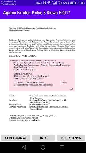 Agama Kristen Kelas 8 Siswa E2017 Screenshot 1