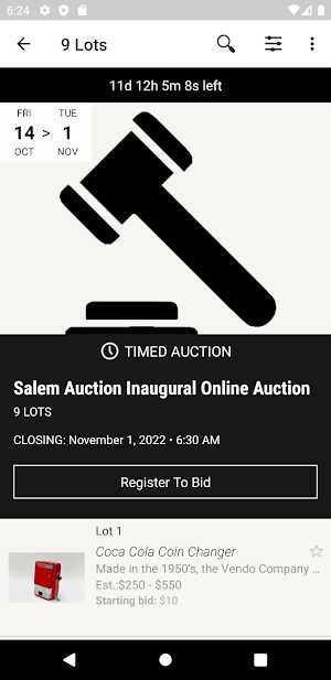 Salem Auction House Screenshot 1