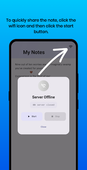 Daily note sharing server Screenshot 1