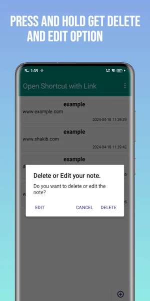 Open Shortcut with link Screenshot 2