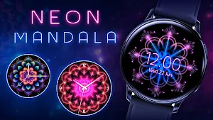 Neon Mandala Watch Faces Screenshot 3