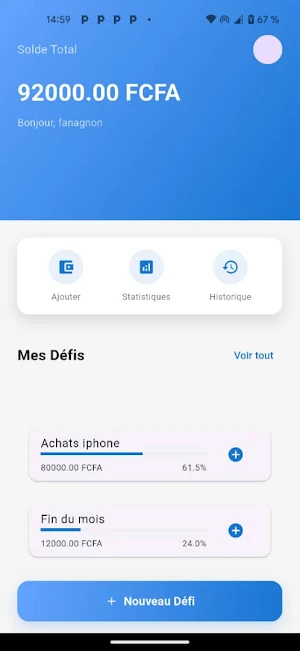 Épargne+  Défis d’épargne Screenshot 1
