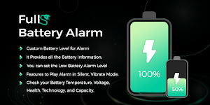 Full Battery Charge Alarm App Screenshot 0