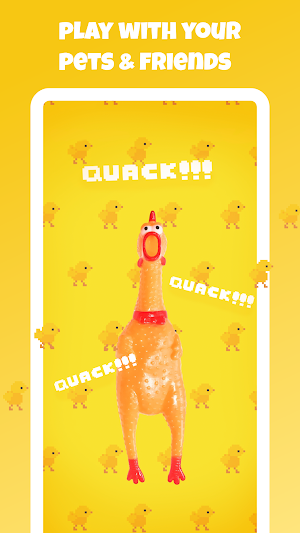 Chicken Toy: Squeaky Rubber Chicken ! Screenshot 1