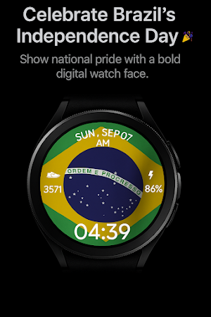 Brazil Independence WatchFace Screenshot 0