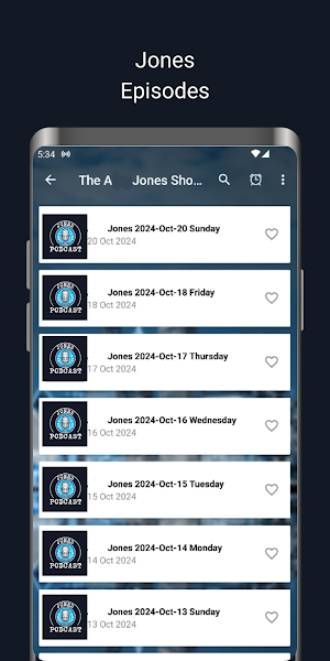 Jones Podcast Screenshot 2