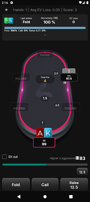 Lucid Poker: Trainer Screenshot 1