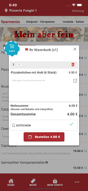 Pizzeria Funghi 1 Screenshot 2